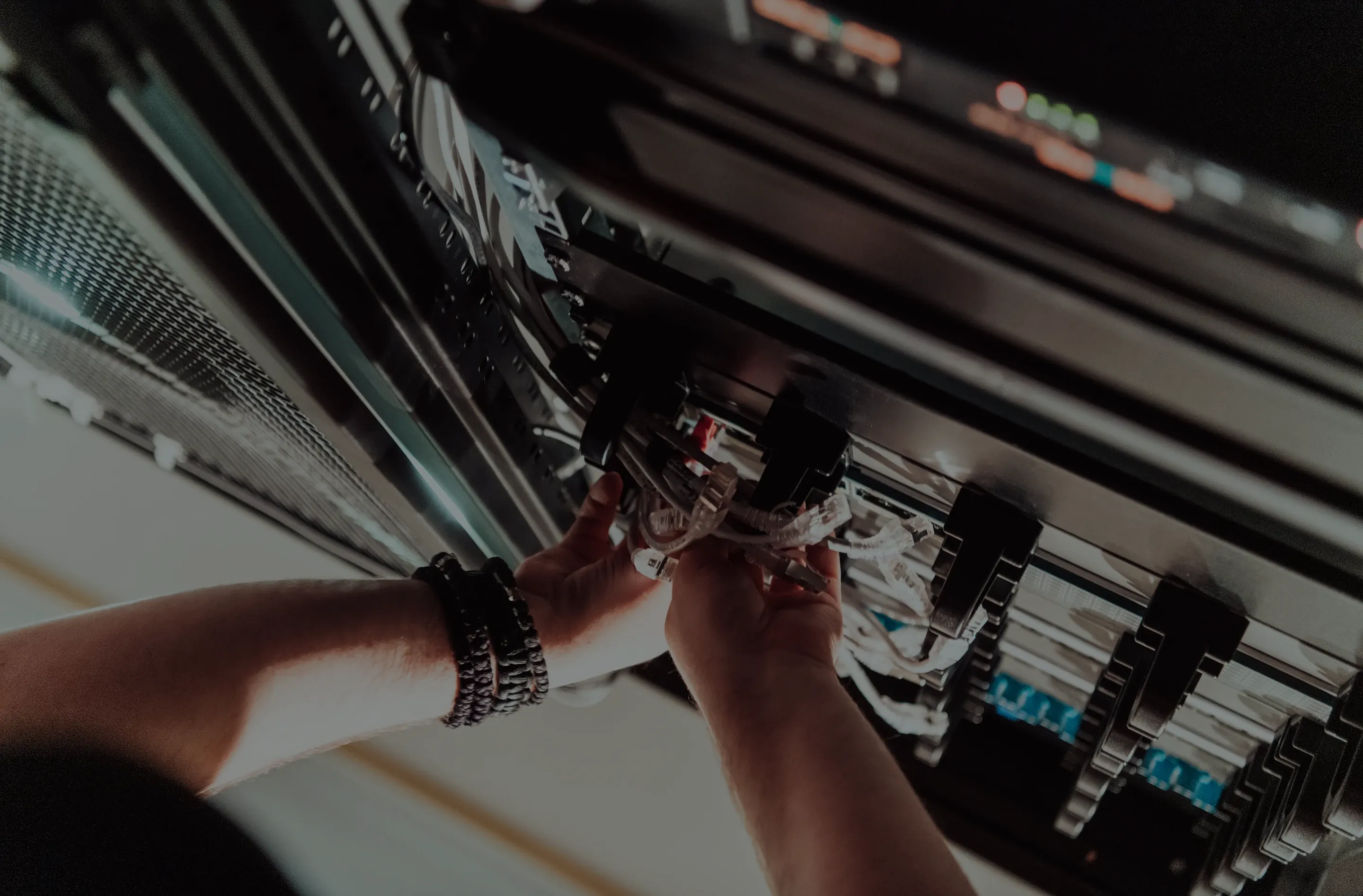 Engineer integrating on-site hardware and CRM systems