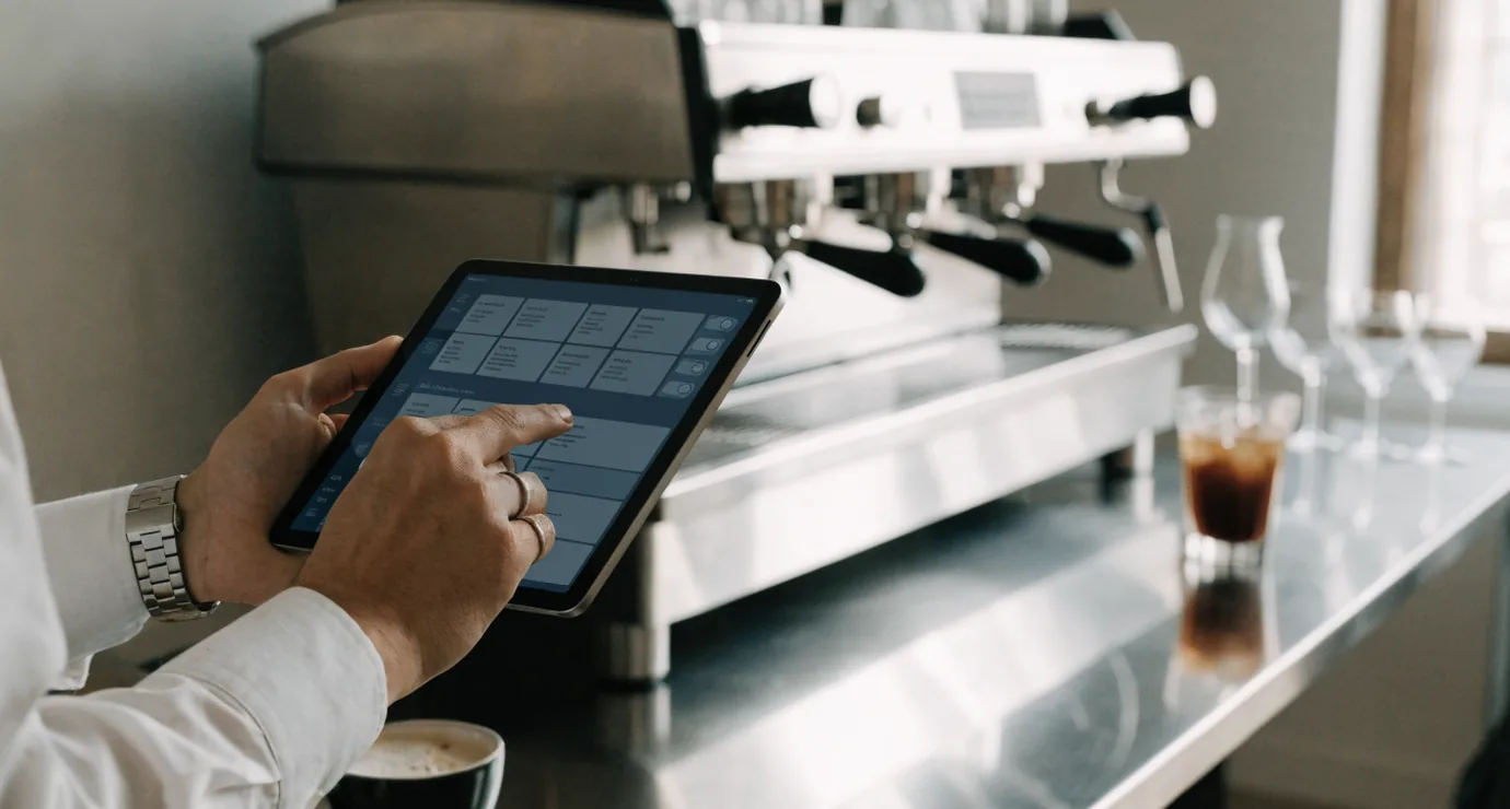 Cafe menu and modifier management