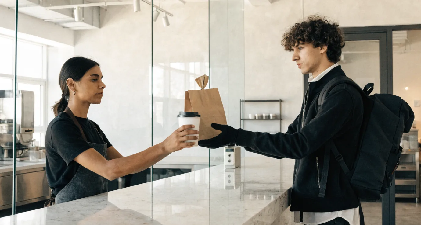 Cafe online ordering and delivery