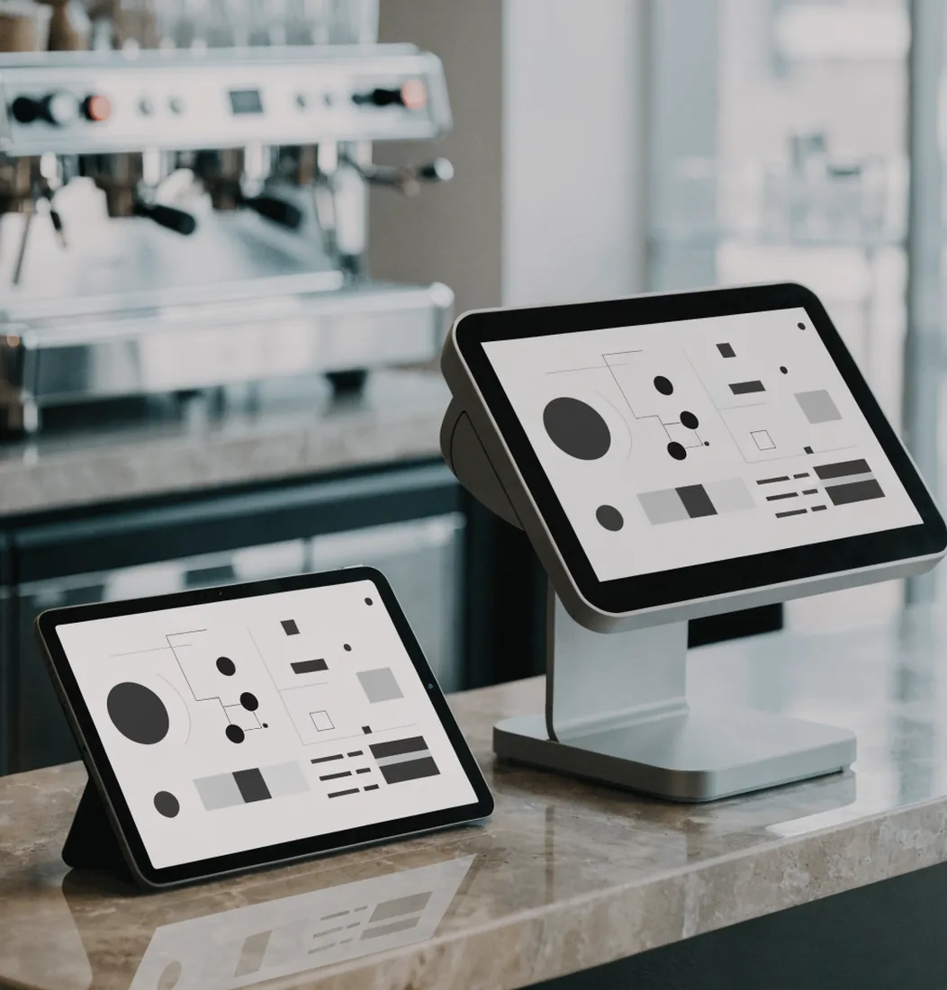 Custom cafe POS software platform