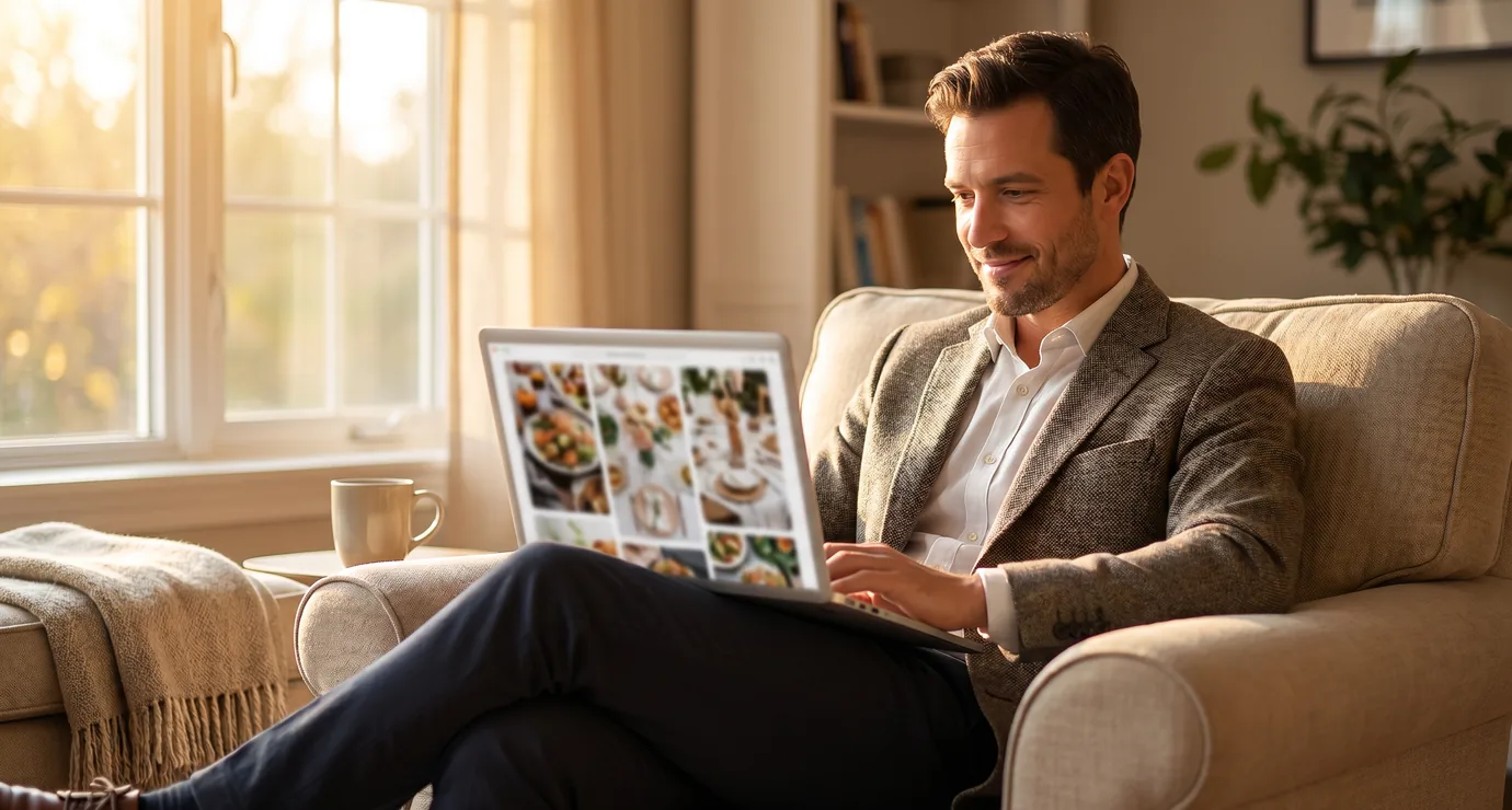 Catering client self-service portal