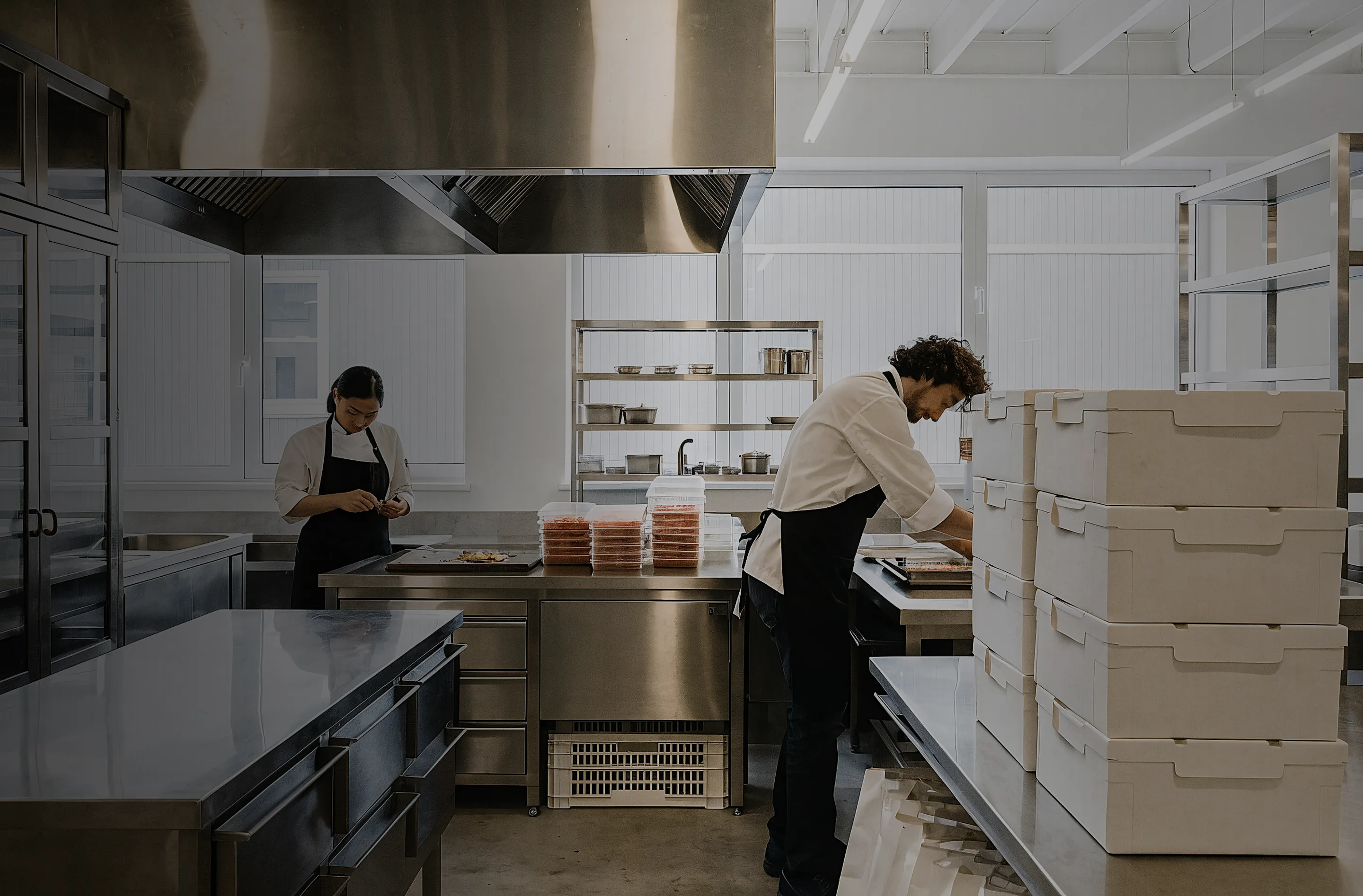 Cloud kitchen software rollout process background