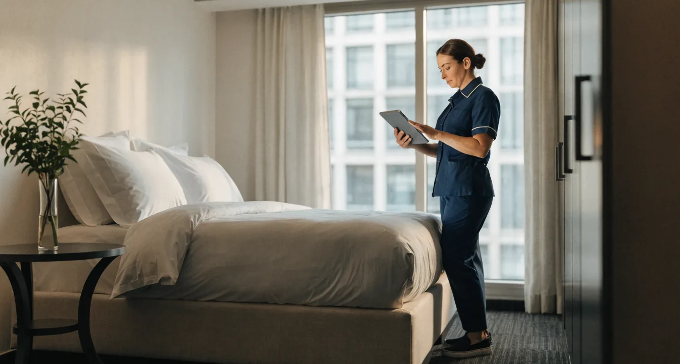 Hotel housekeeping and maintenance management