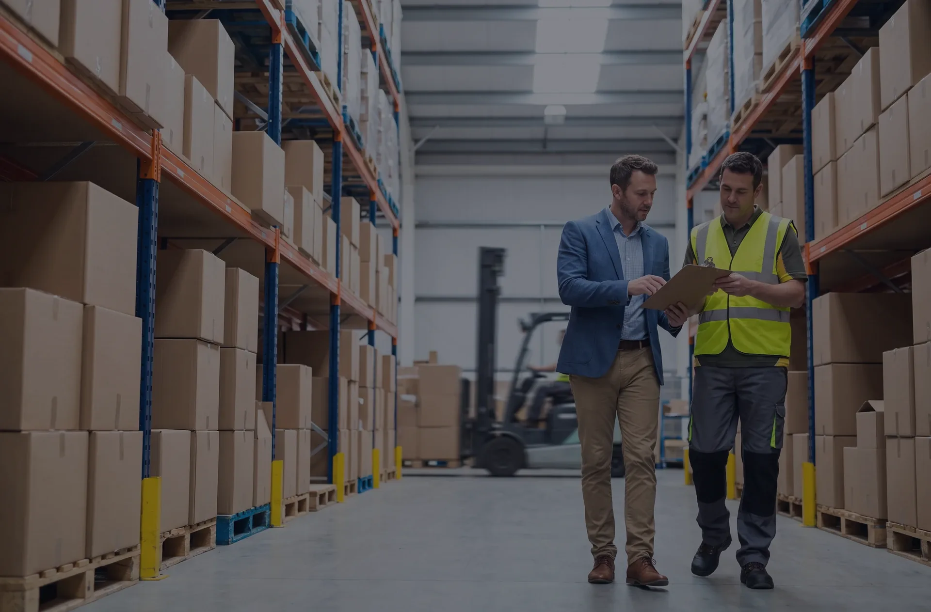 Logistics implementation process background