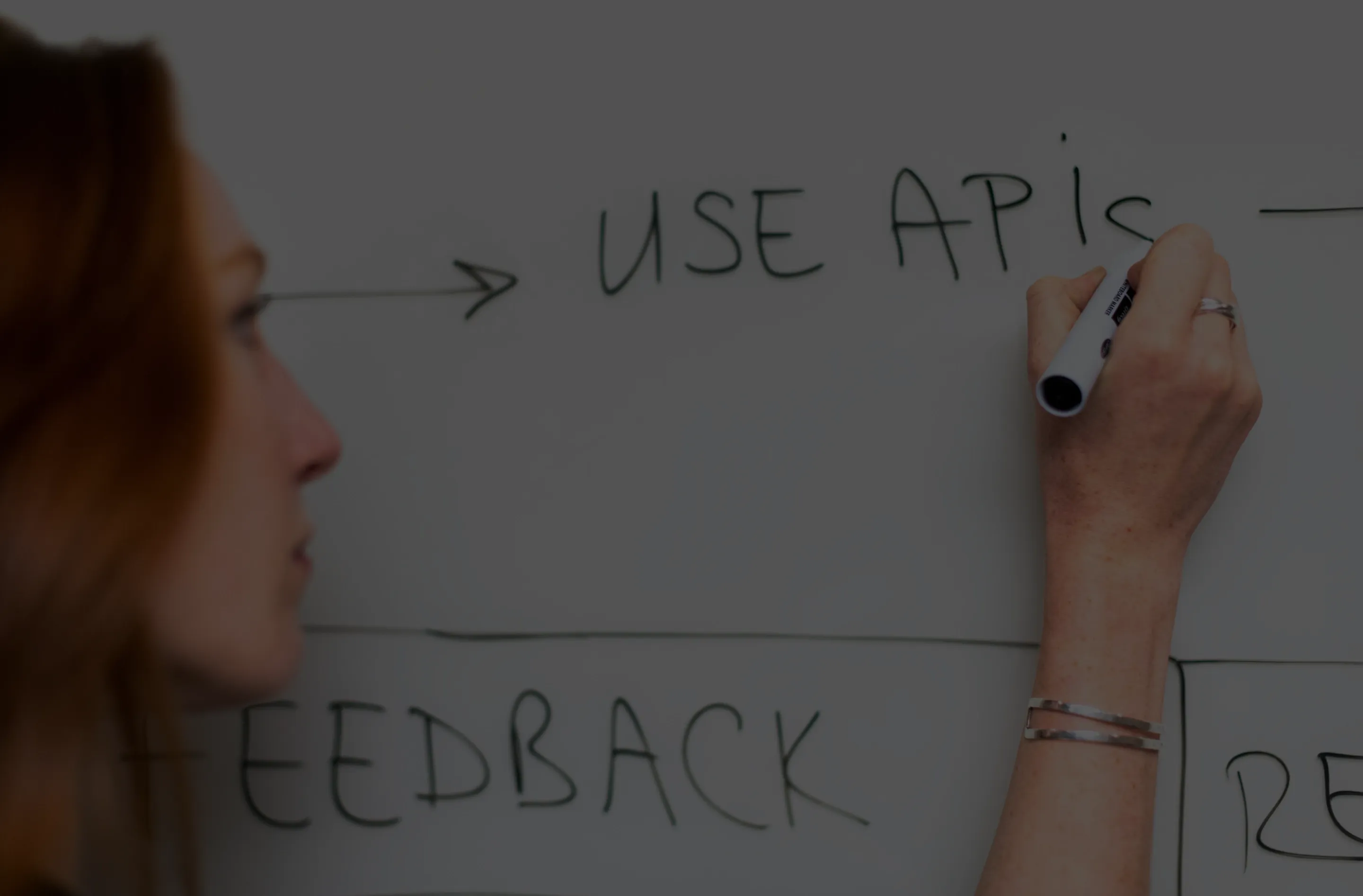 Designing the integration architecture on a whiteboard
