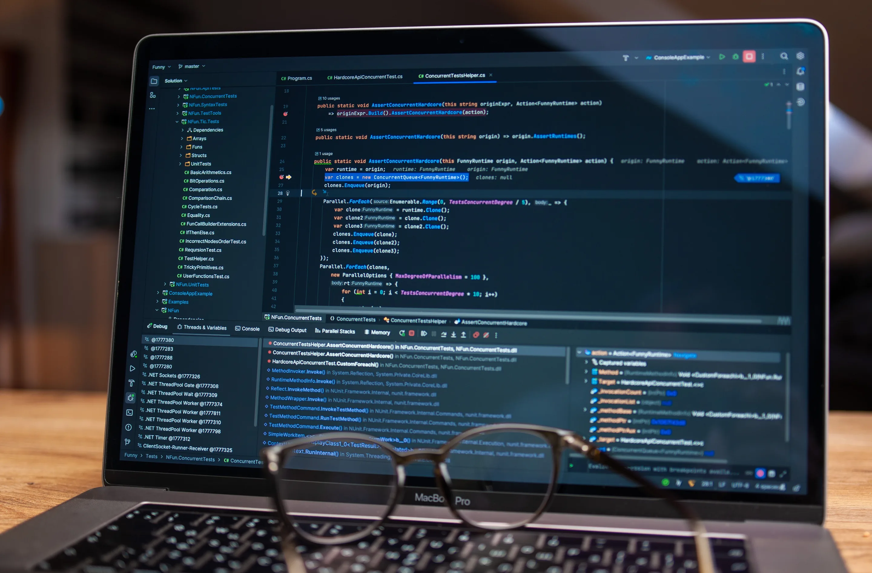 Engineers running acceptance tests before go-live