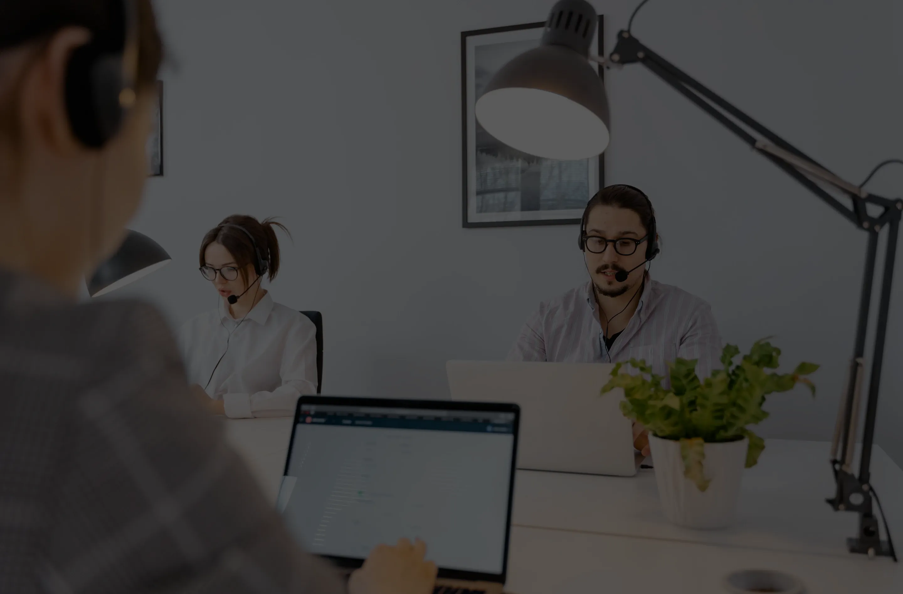 Support team monitoring the live travel platform