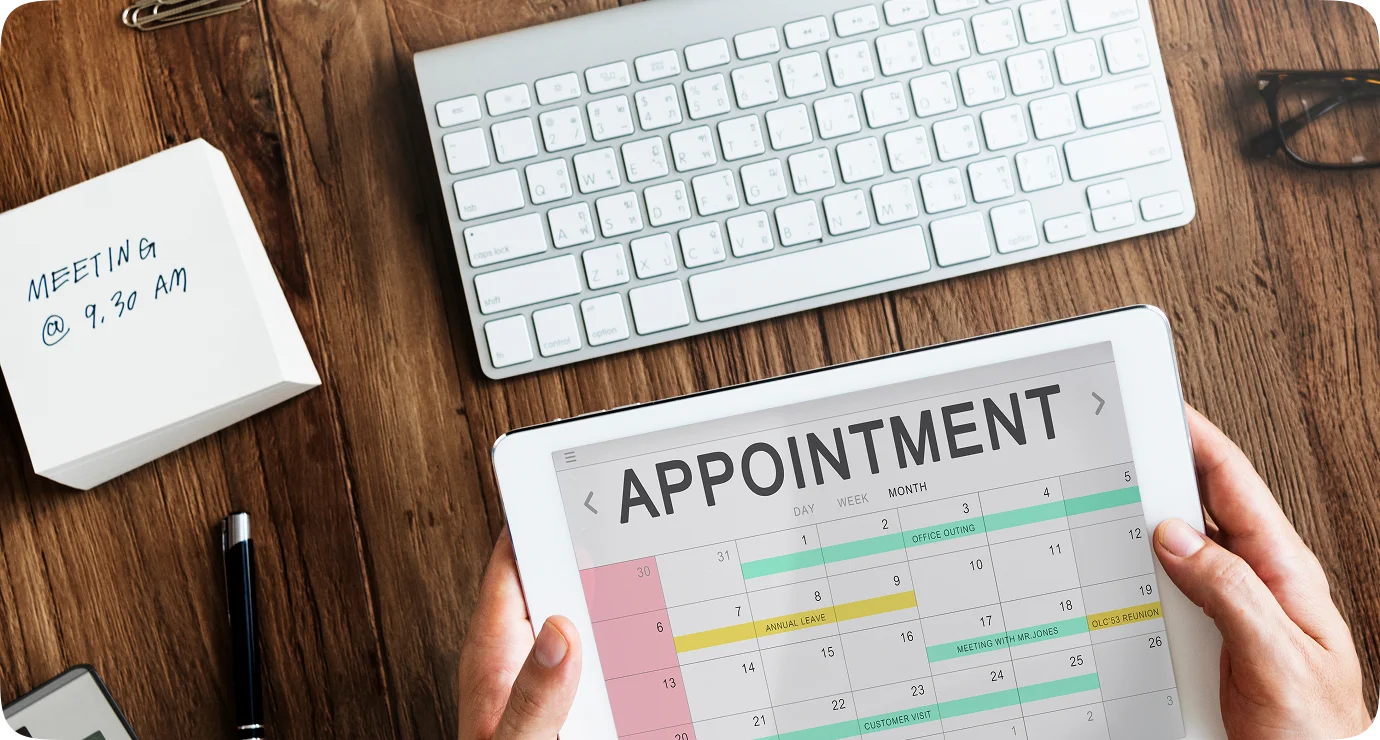 Online appointment booking module