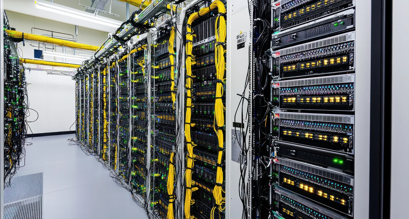 Server rack carrying CDN traffic at scale