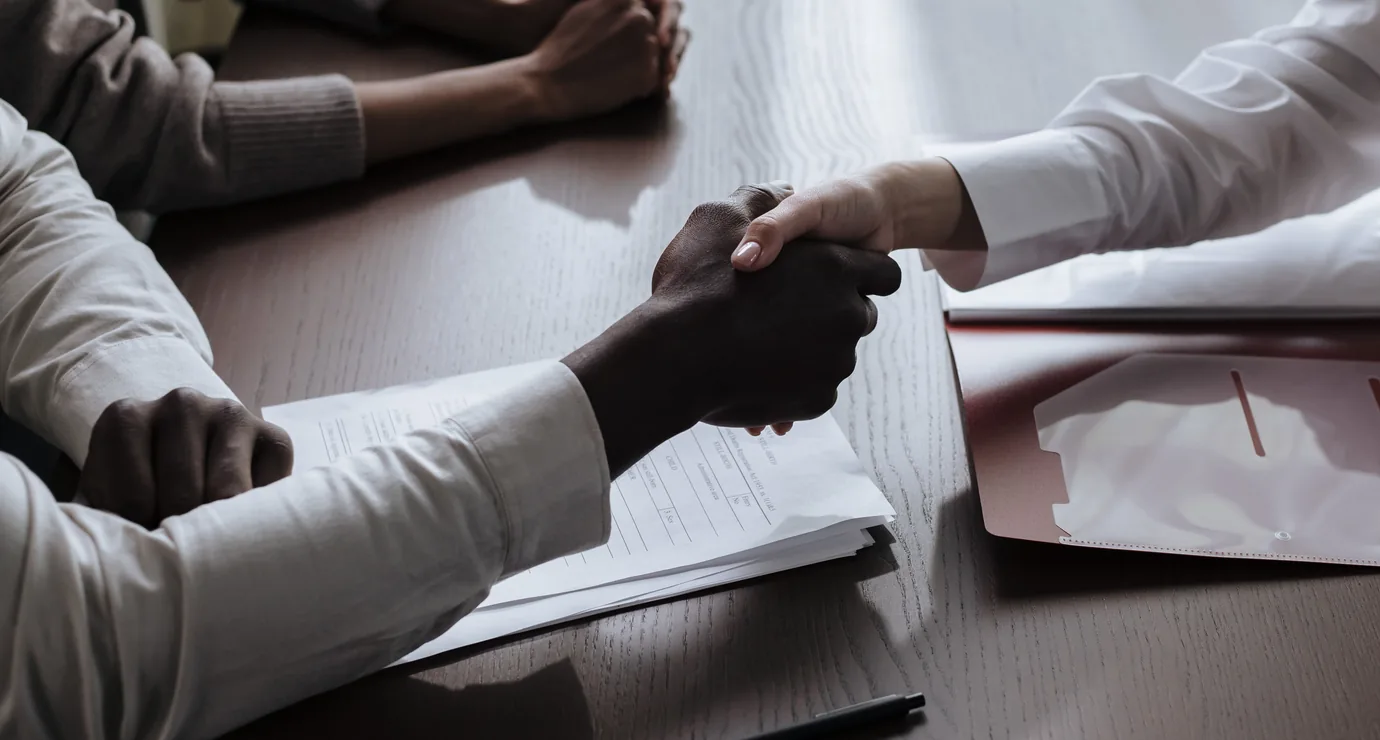 Handshake over a signed vendor rate contract
