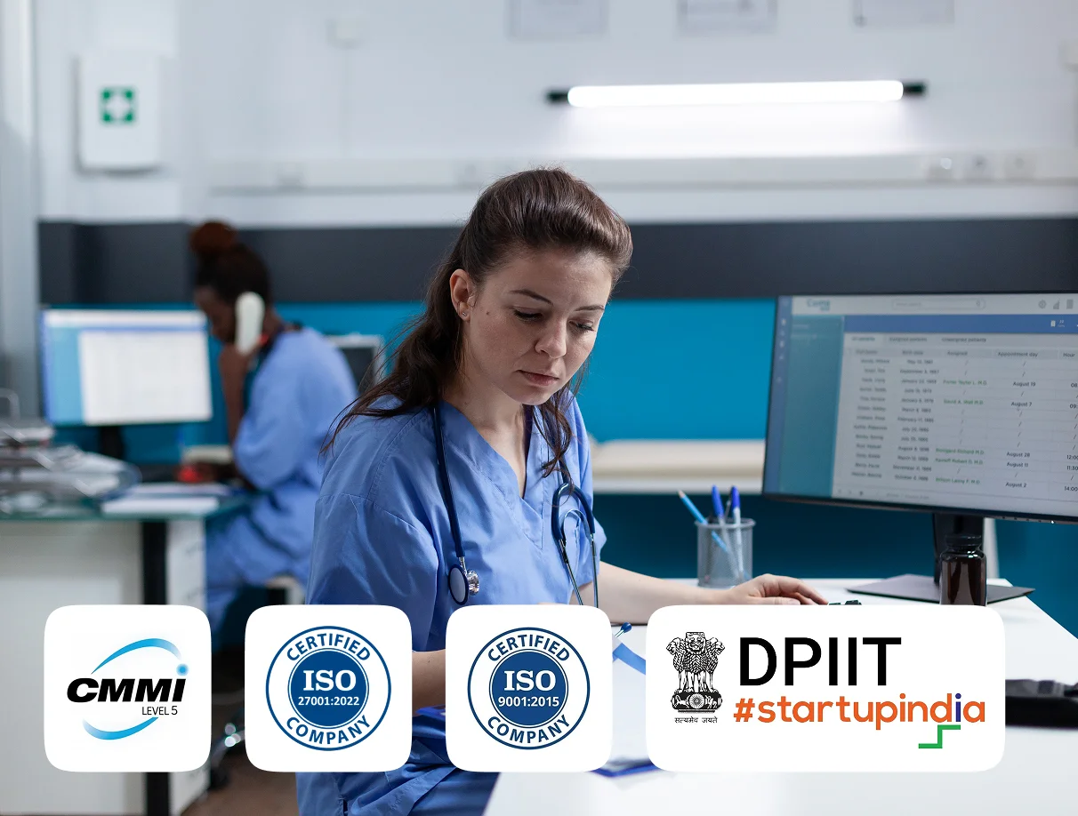 Hospital management system dashboard showing OPD, IPD, billing and department activity