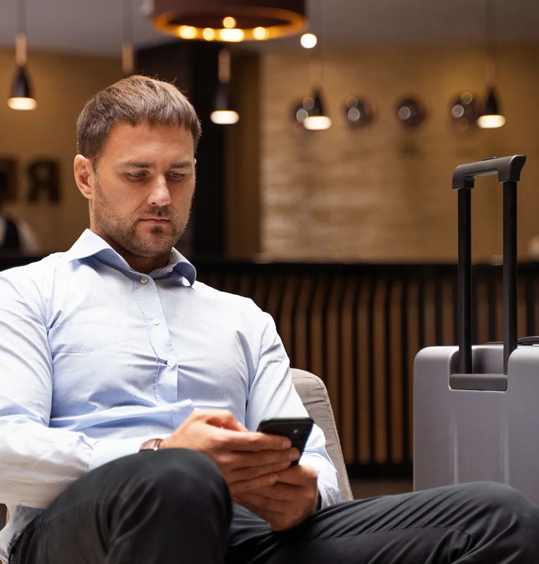 Airport Lounge App Mockup