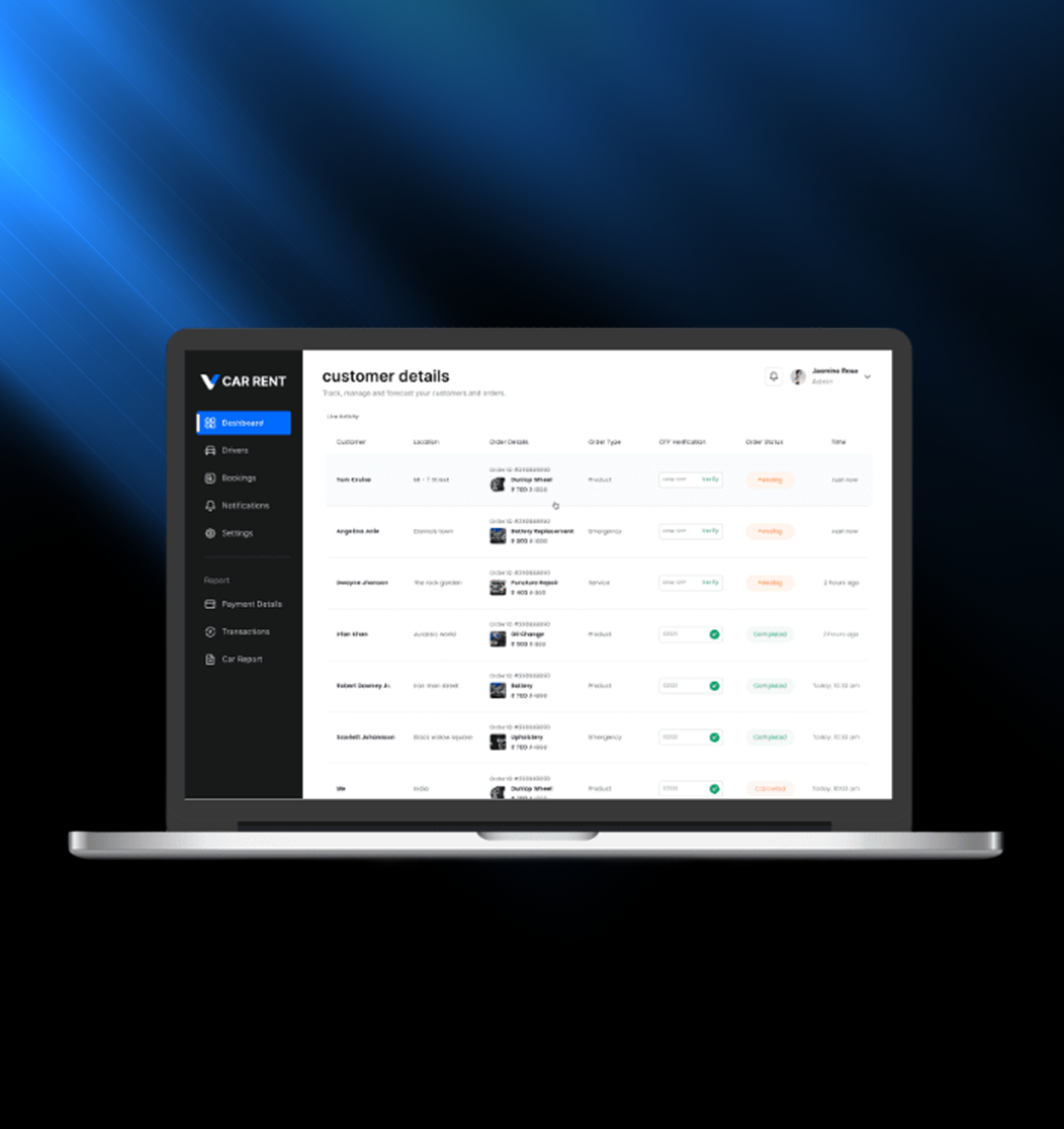 Automotive App Mockup