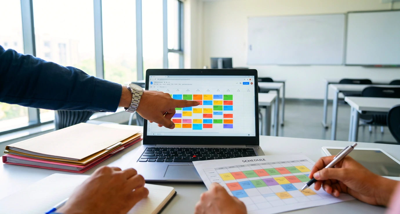 Exam scheduling and slot management