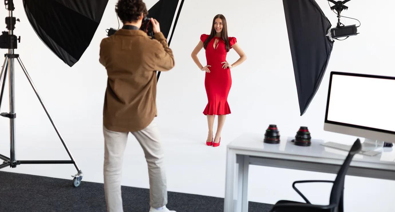 Seasonal fashion collection and lookbook merchandising
