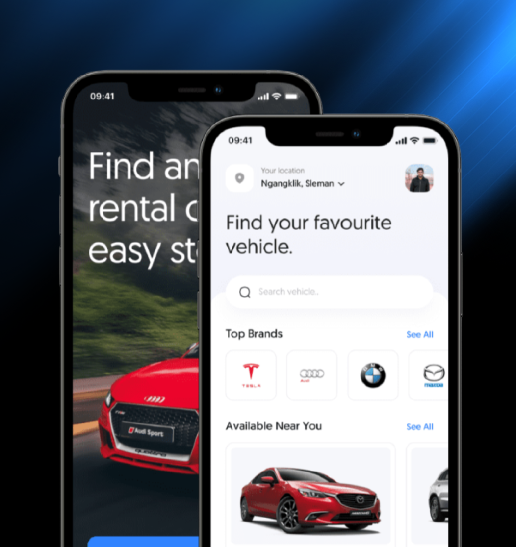 Automotive App Mockup