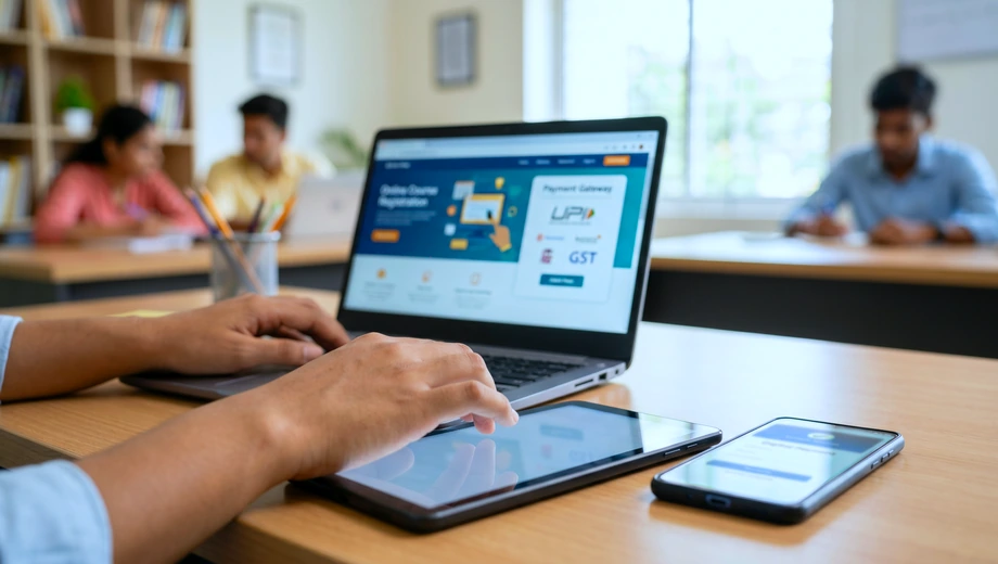India UPI and GST course payments