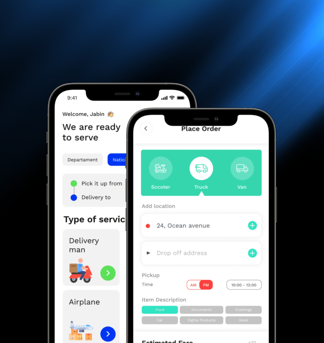 Automotive App Mockup