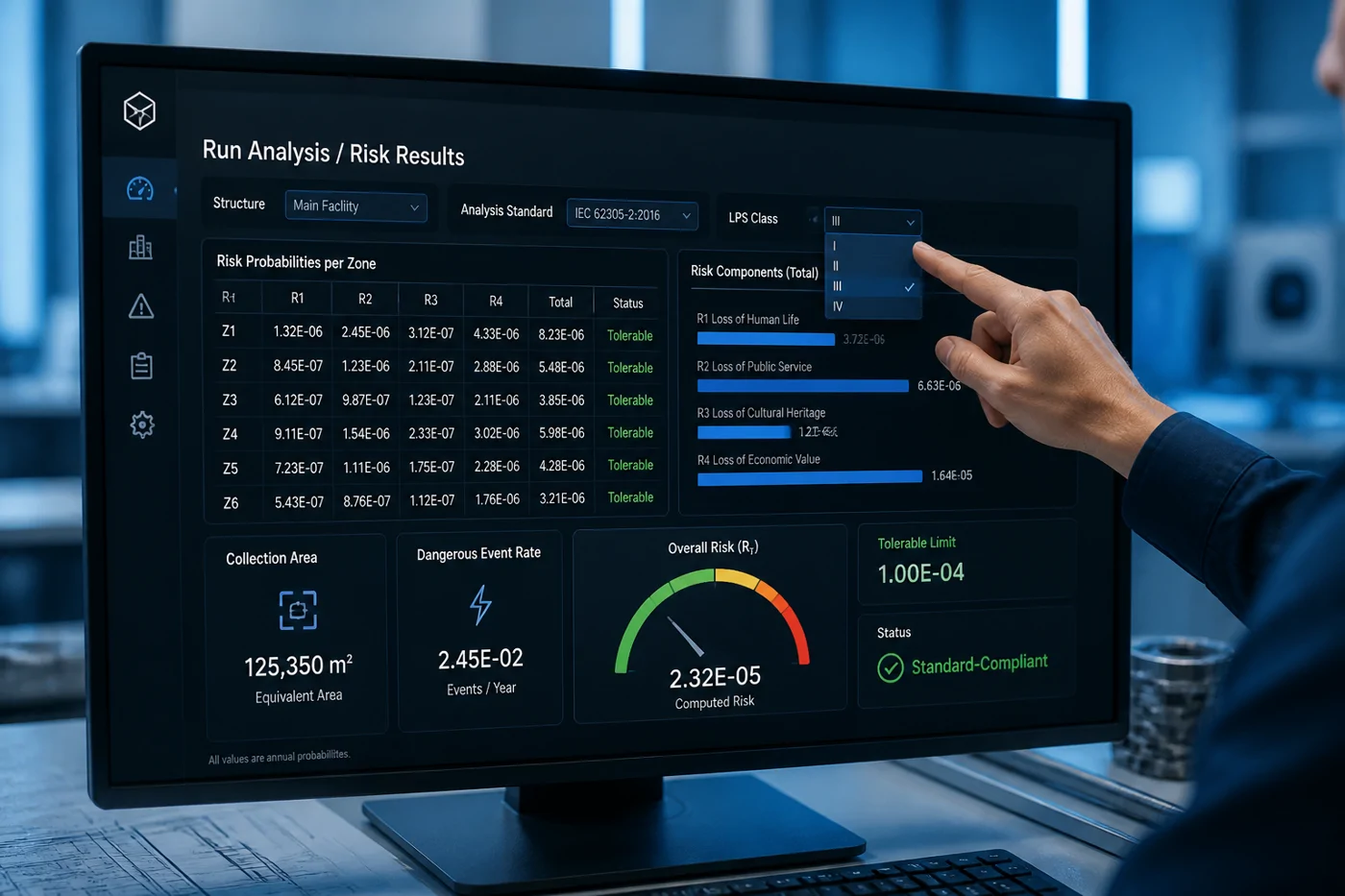 Run the analysis and compute the risk