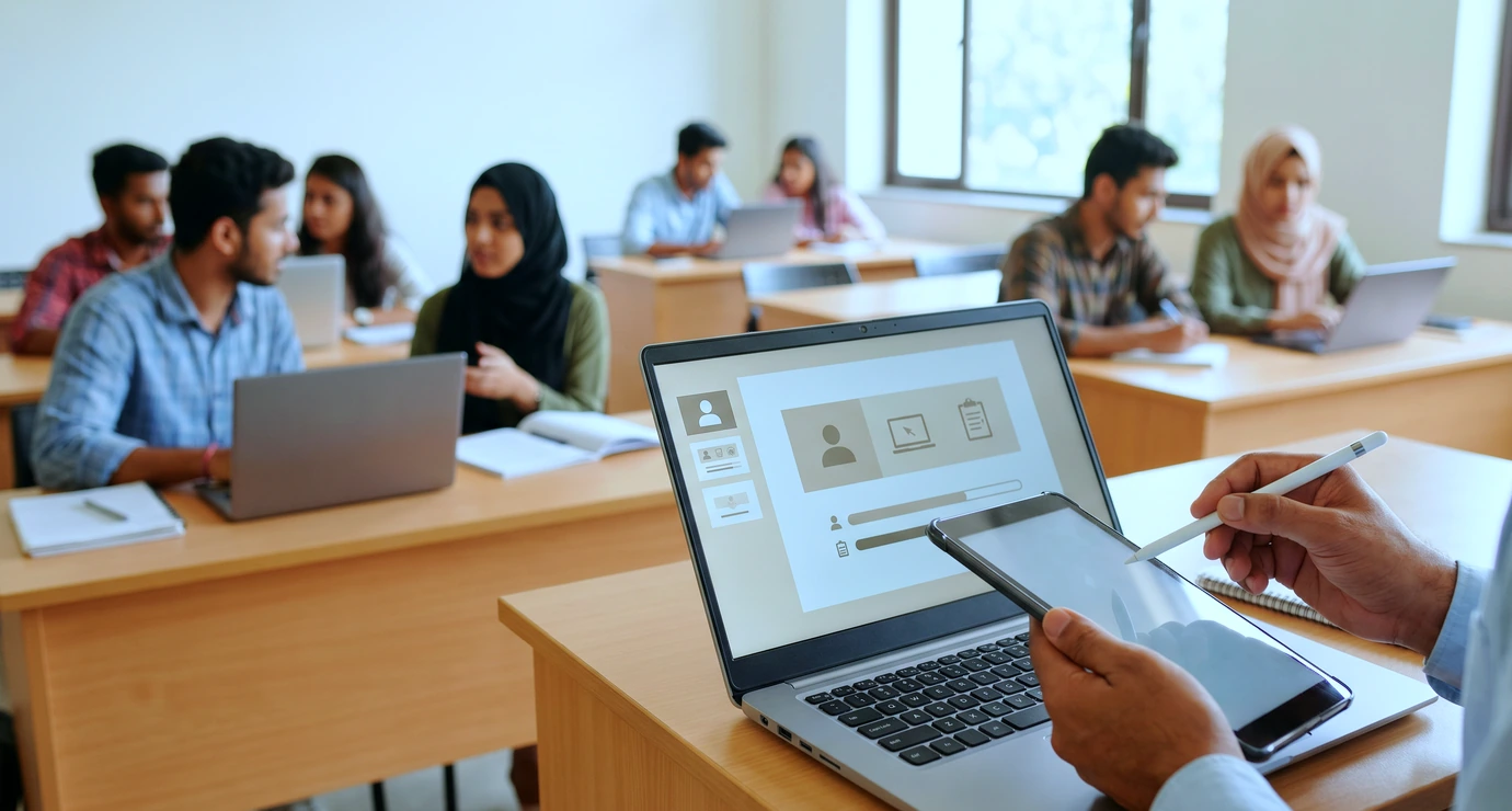 Mobile and offline LMS learning app