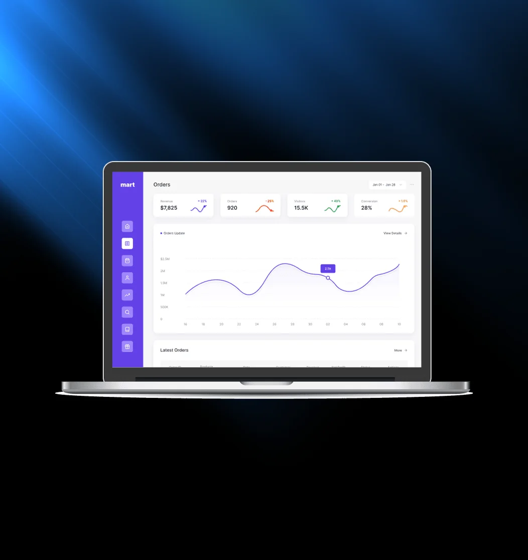 Retail technology innovation showcase featuring advanced analytics, AI-powered solutions, and modern retail operations dashboard