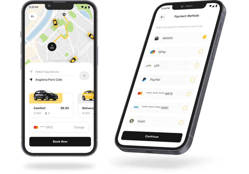 cab booking app development