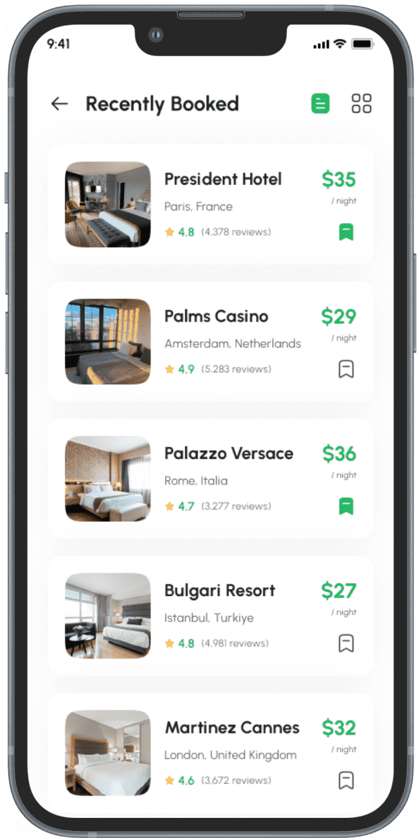 Hotel Booking Mobile App Development