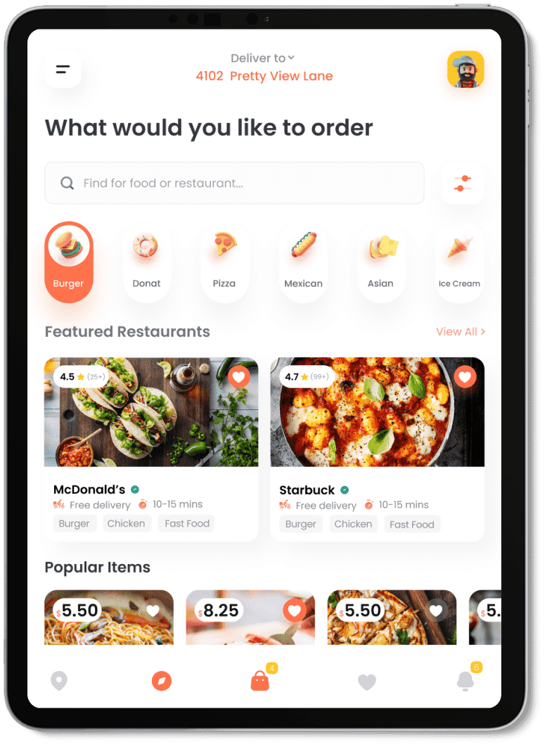 food ordering app